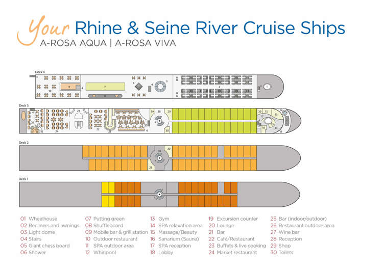 A-Rosa Aqua Deckplan